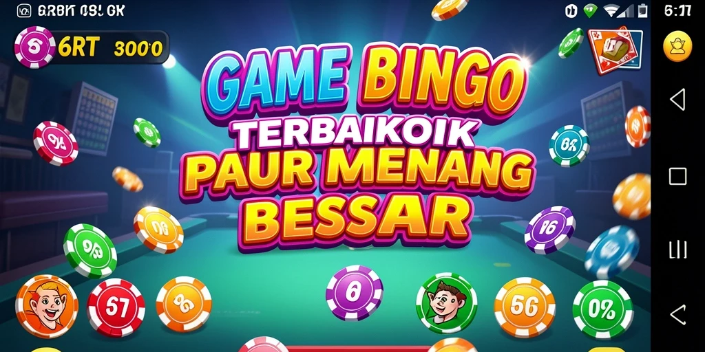Tampilan bermain Bingo yang seru dan menarik di 6RT.