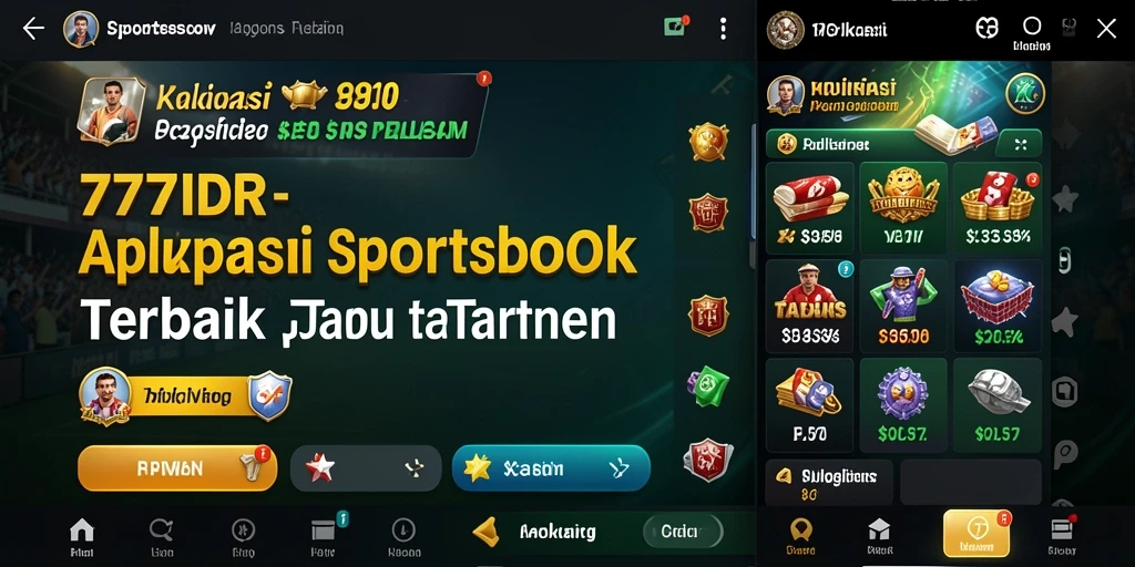 Tampilan menarik dari aplikasi Sportsbook 777IDR yang siap untuk digunakan.