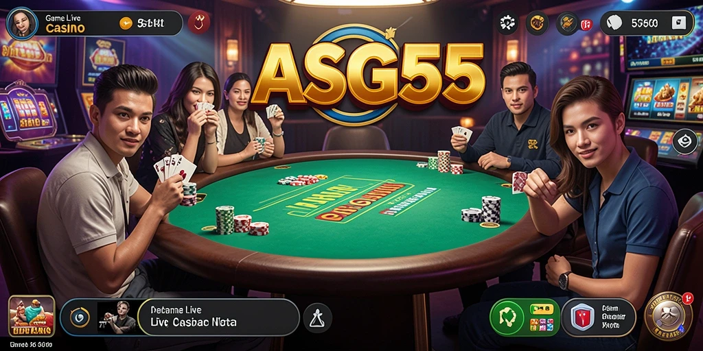 Tangkapan layar gameplay ASG55 Live Casino yang menarik dan interaktif.