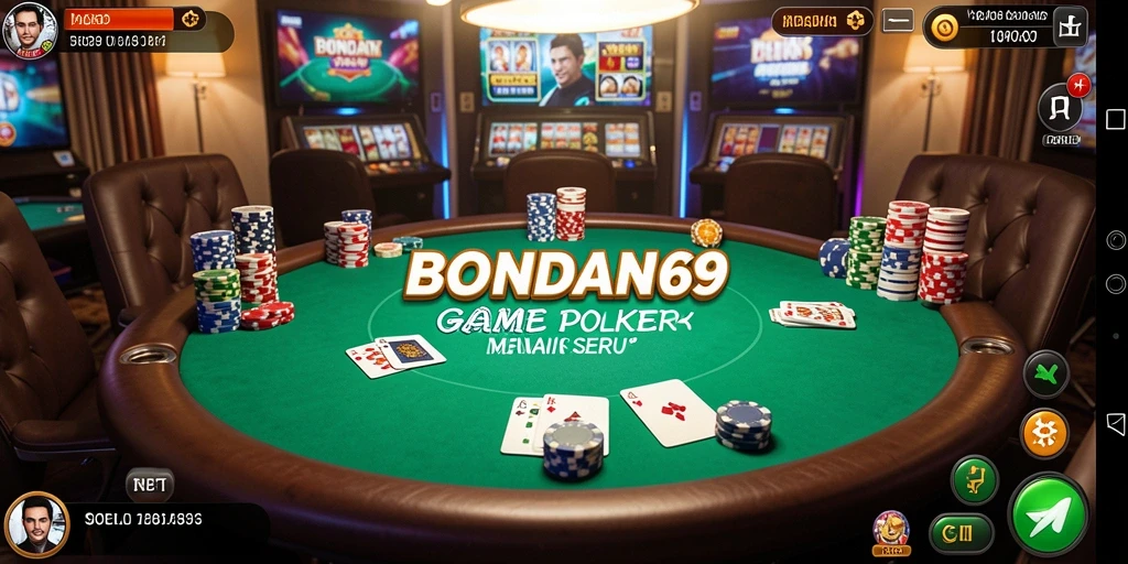 Screenshot gameplay BONDAN69 yang memukau dengan aksi poker seru.