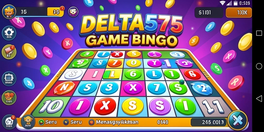 Tampilan menarik dari gameplay Bingo DELTA575 yang seru.