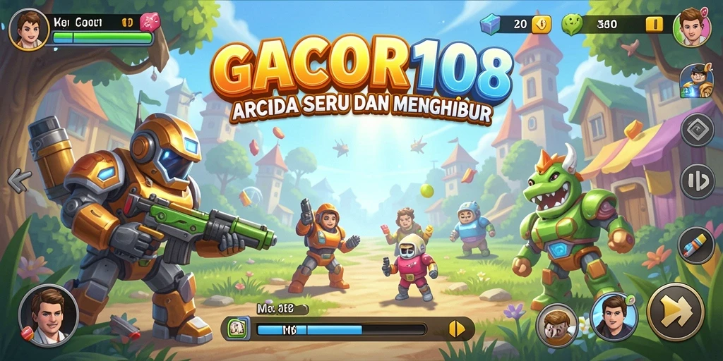 Tampilan gameplay GACOR108 yang mengasyikkan dan penuh warna.