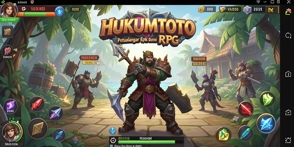 Gameplay seru HUKUMTOTO dengan grafik yang menawan.