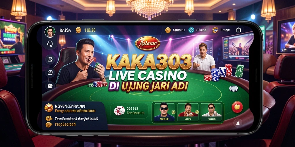 Tampilan gameplay KAKA303 yang menarik dan interaktif antara pemain dan dealer.