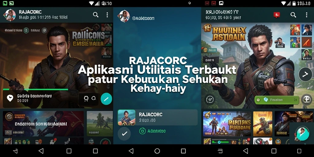 Screenshot utama RAJACORC menampilkan fitur pengelolaan memori yang intuitif.
