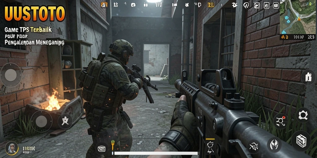 Tampilan gameplay intens UUSTOTO yang menegangkan dan seru.